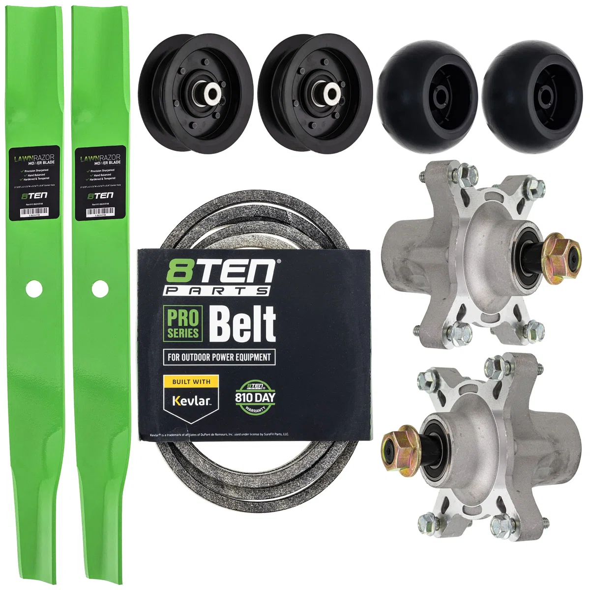 Blade Spindle Belt Idler Deck Wheel Kit For Toro Exmark