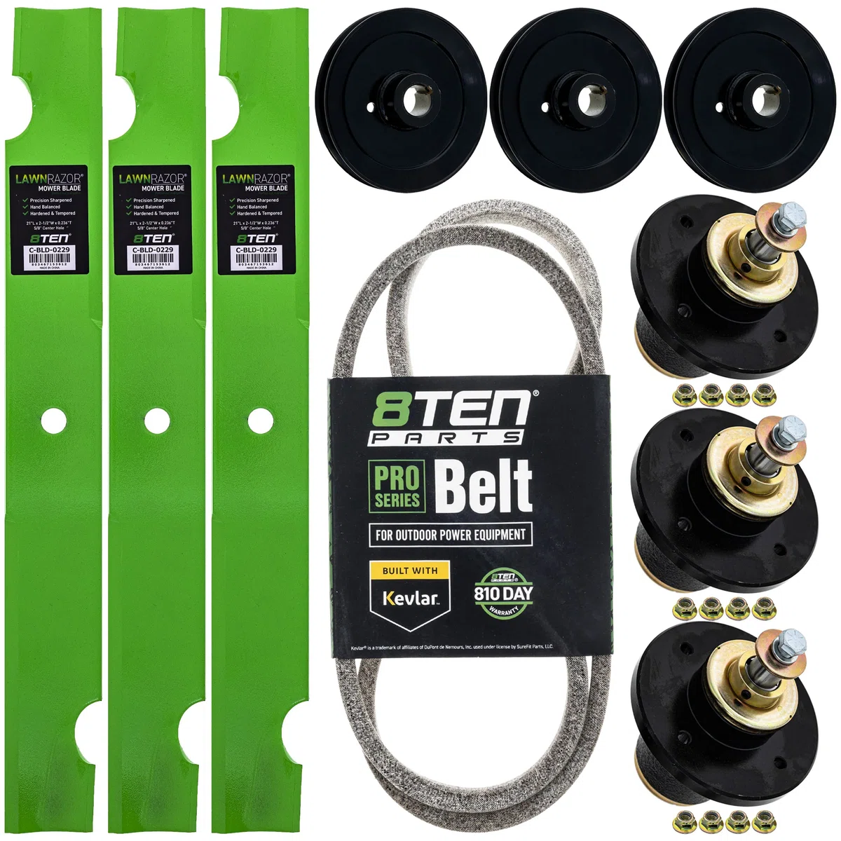 Blade Spindle Belt Kit for Bad Boy Rebel 61-Inch 038-6080-00 037-4000-00