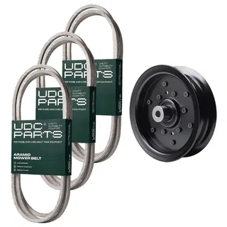 UDC Parts Mower Kit / Belt 130969 + Belt 138255 + Belt 197253 + Pulley 532196106 / Fits Jonsered LT2217A
