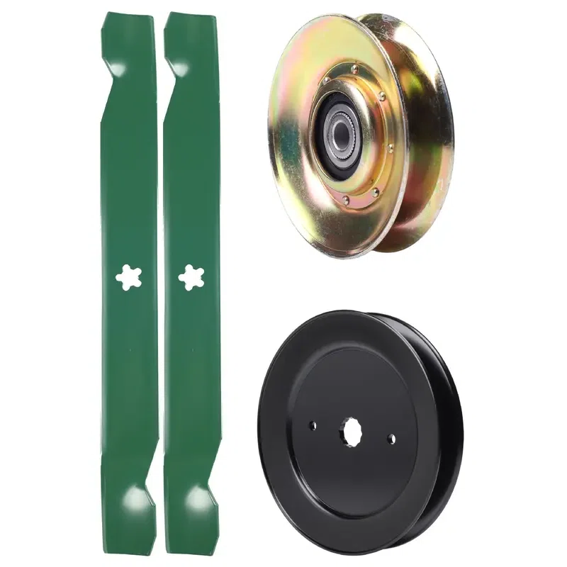 UDC Parts Mower Kit / Pulley 127783 + Pulley 129861 + 2 Pack Blades 138971 / Fits Murray 425014X92E M14542A M14542B MB1842LT MBA16107A MBA16107B