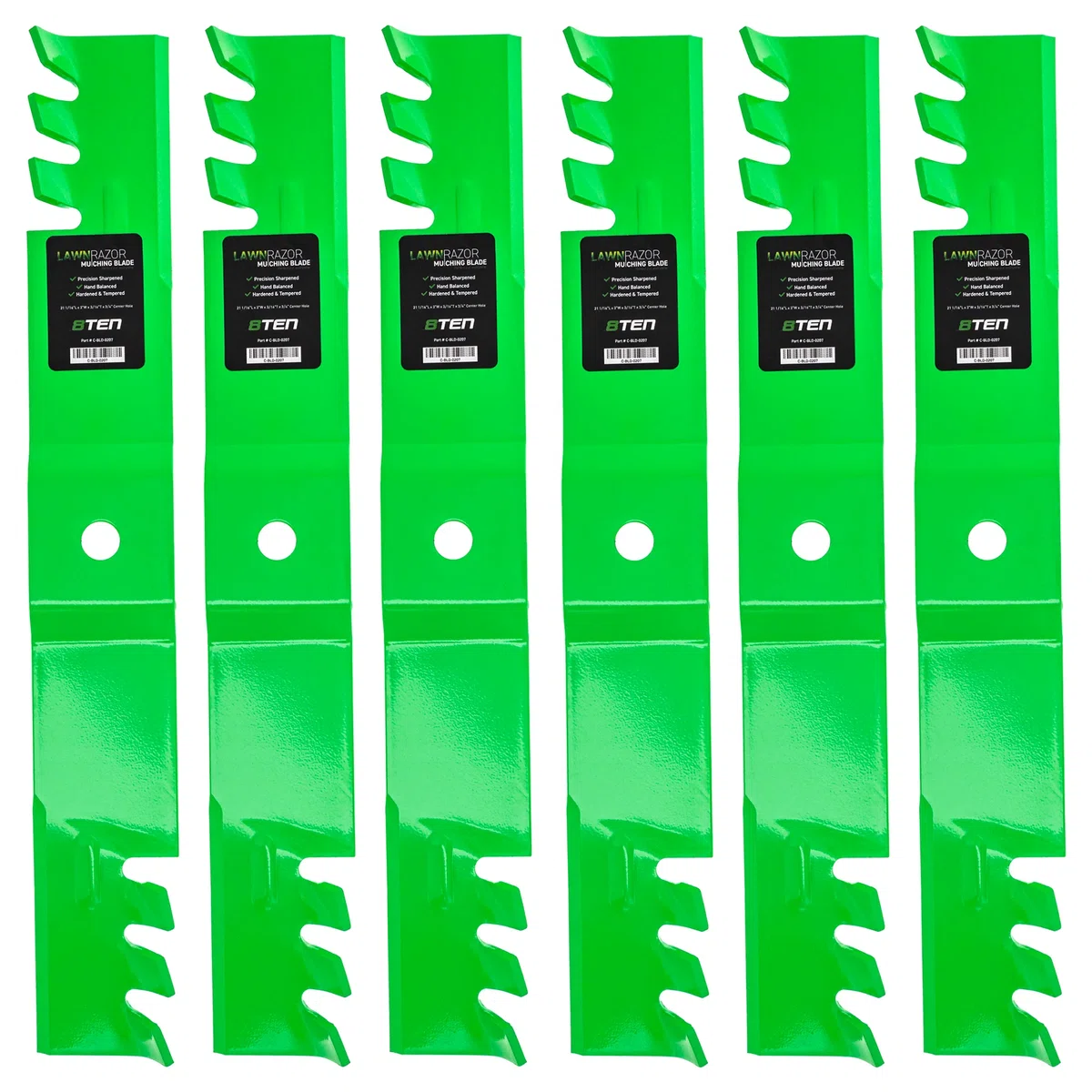 LawnRAZOR Toothed Blade For Cub Cadet Craftsman Columbia 02005019-X 02005019P-X 742-04415-X | 6-PACK