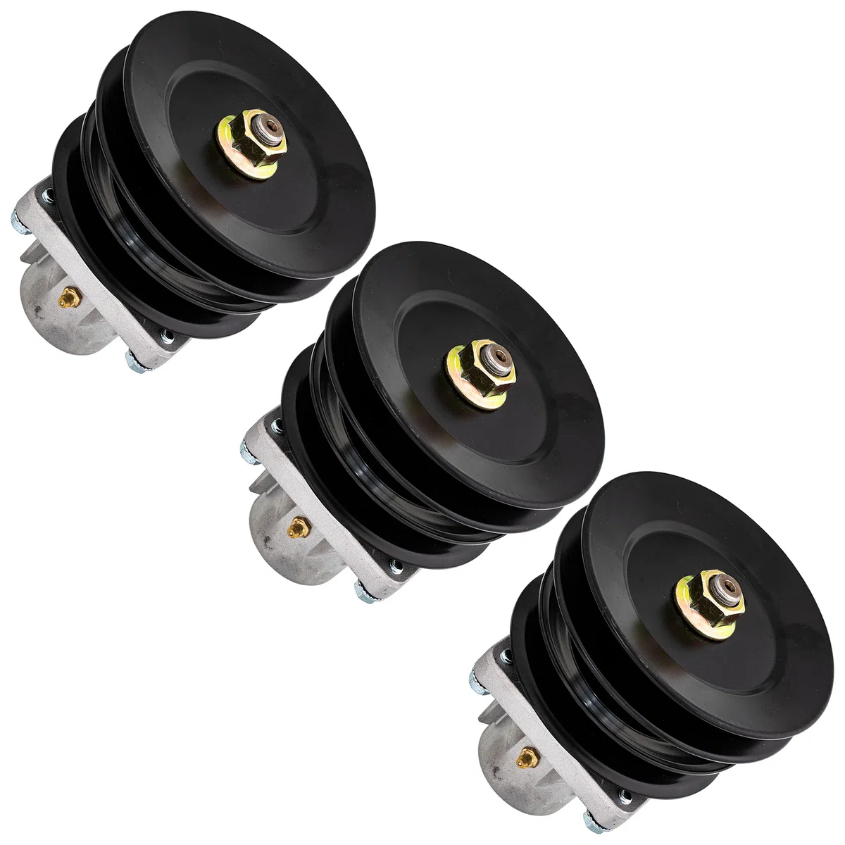 Mower Deck Spindle Set 810-CSP2325N For Huskee White Outdoor Columbia 112-0383 918-04134D 918-04134B | 3-PACK