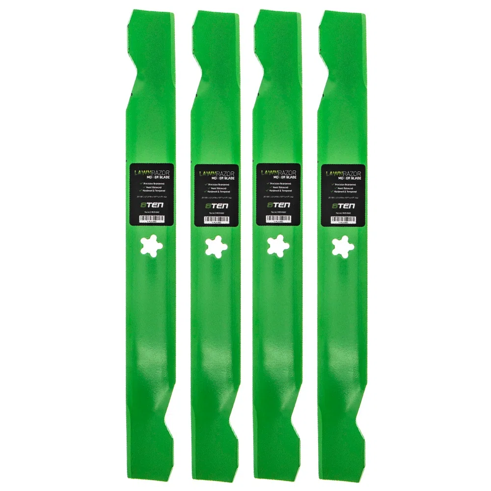 LawnRAZOR Notched High Lift Blade For AYP Poulan Pro Husqvarna 134149 138971 127843 138498 532138971 | 4-PACK