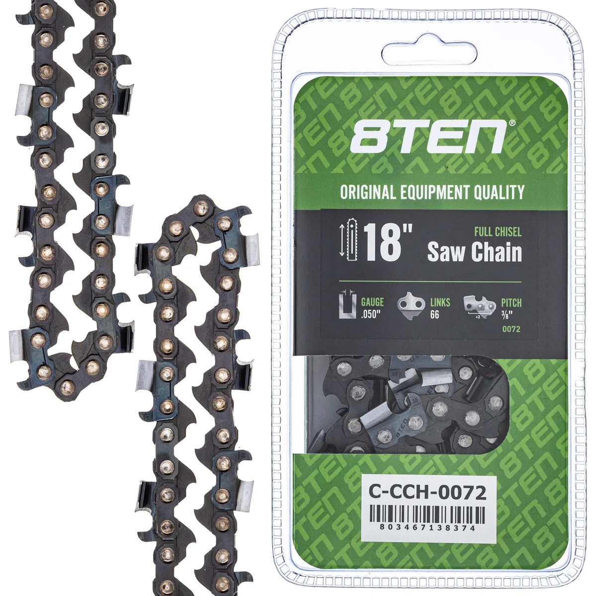 Chainsaw Chain 18 Inch .050 3/8 66DL For Stihl Homelite Echo 501846568 72EXL066G 72LPX066G 591132368