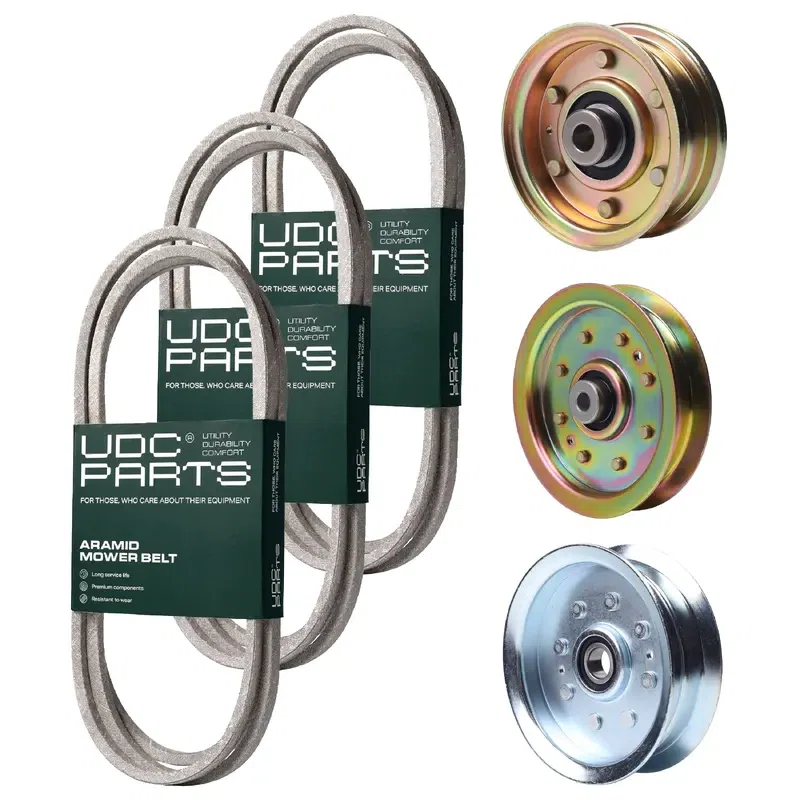 UDC Parts Mower Kit / Belt 754-04062 + Belt 754-04249 + Belt 754-0467 + Pulley 756-04224 + Pulley 956-04129 + Pulley GY20629 / Fits Yard-Man LT-46
