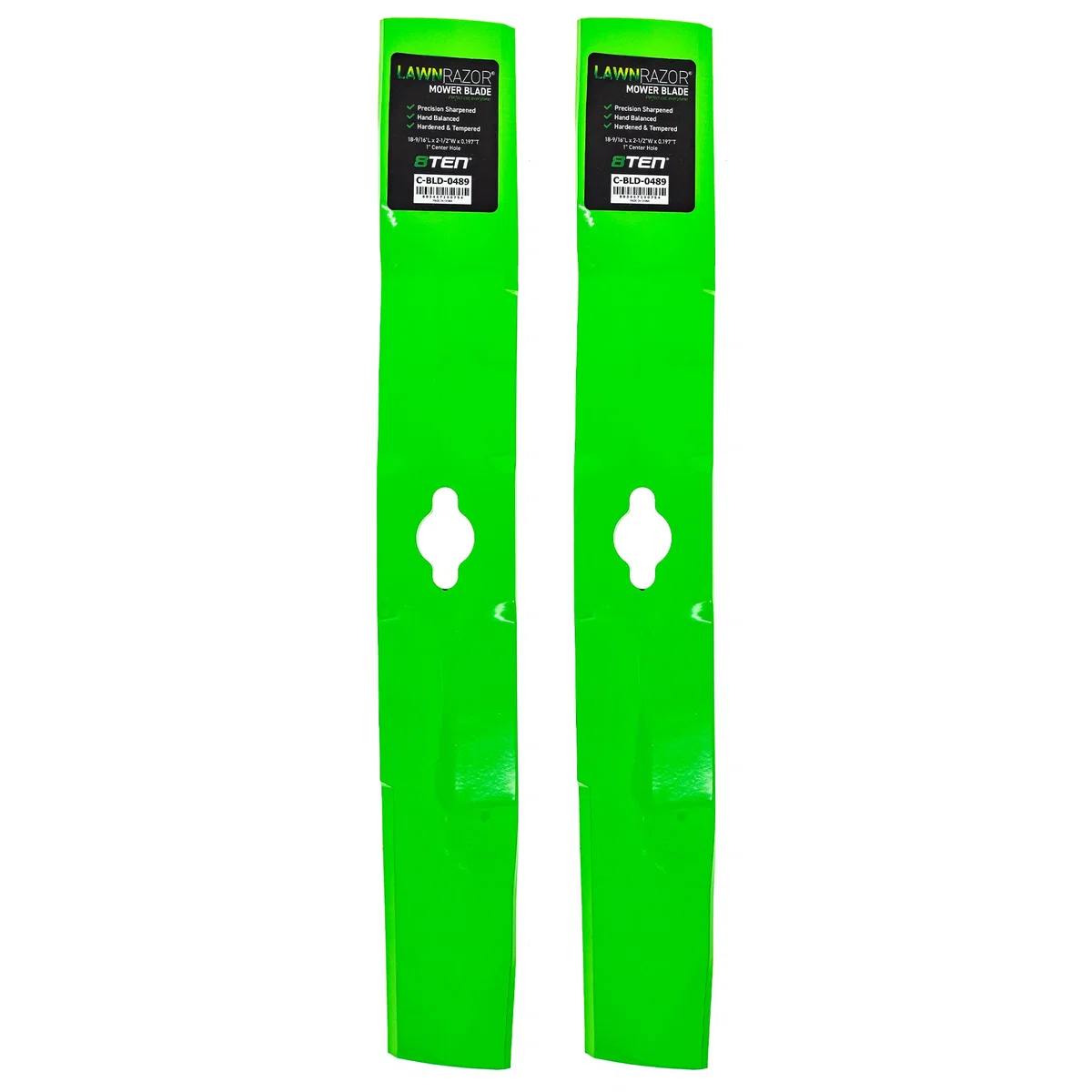 LawnRAZOR Medium Lift Blade For John Deere M122455 | 2-PACK