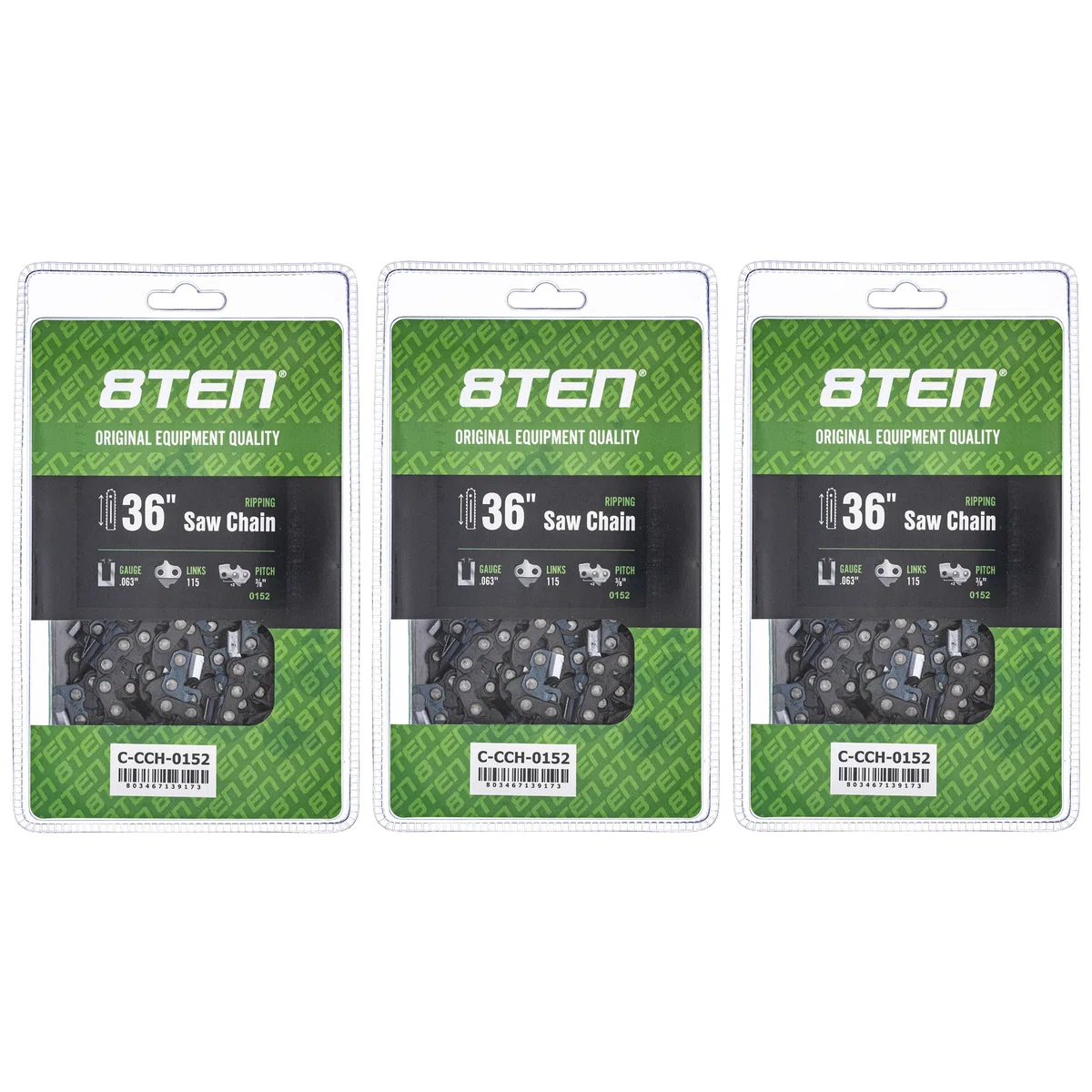 Chainsaw Chain 36 Inch .063 3/8 115DL For Dolmar Solo Makita 75EXJ115G 75EXL115G H50S115 36RSF115 | 3-PACK
