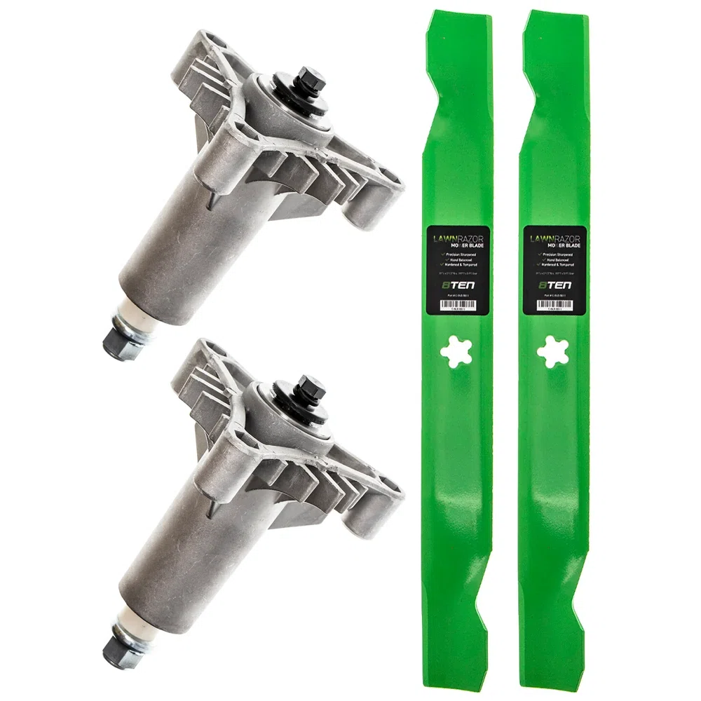 Heavy Duty Spindle Medium-Lift Blade Kit For Poulan Pro AYP Poulan MK1002066