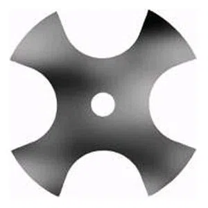 8" 4-Point Star Edger Blade with 1" center hole | EBS276