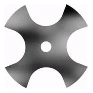 8" 4-Point Star Edger Blade with 1" center hole | EBS276