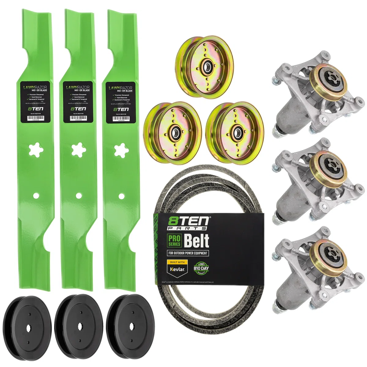 Blade Spindle Belt Pulley Idler Deck Kit For Husqvarna MK1009875