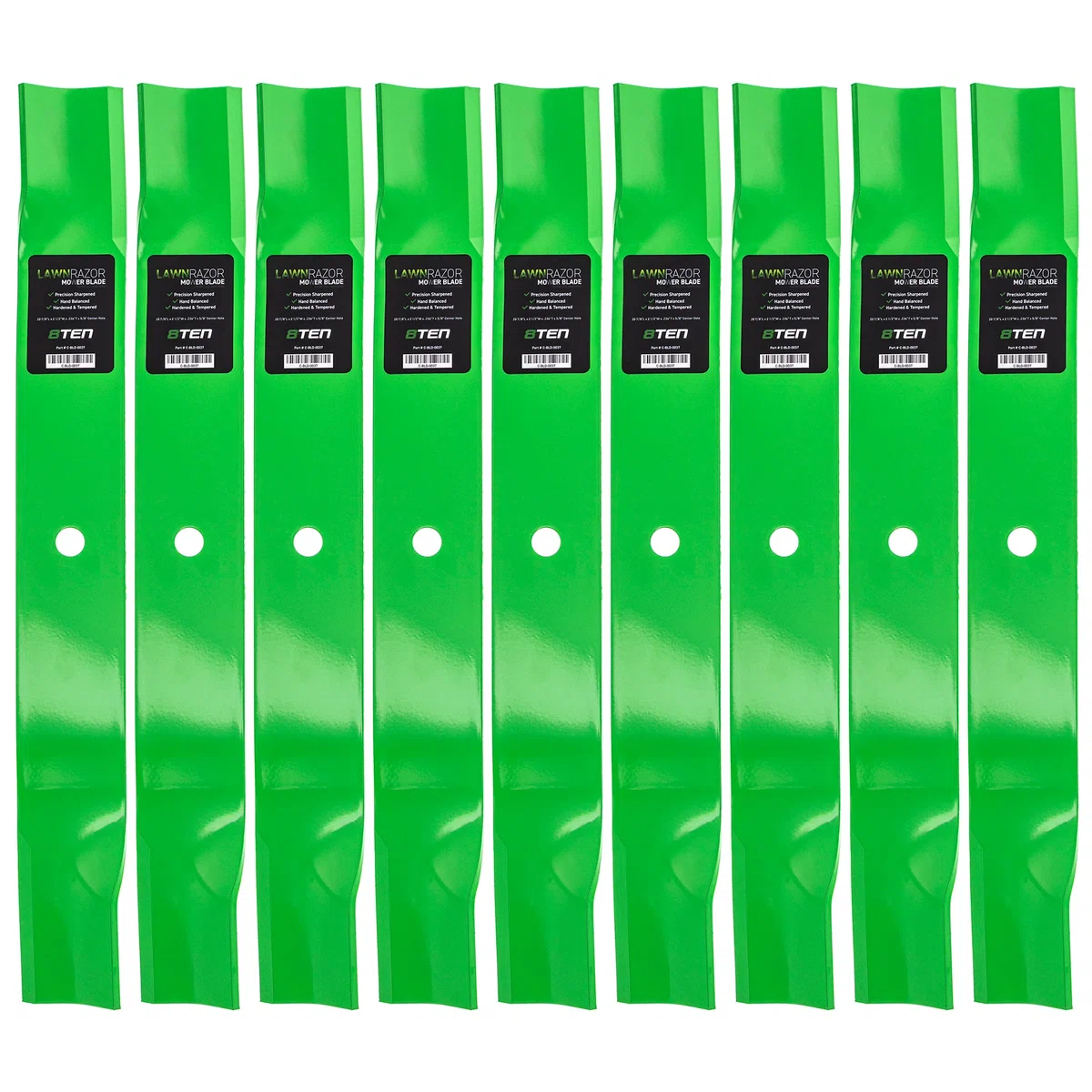 LawnRAZOR High Lift Blade For Bobcat Great Dane Gravely 112111-03 GDU10232 112243-03 42180B 72039B | 9-PACK