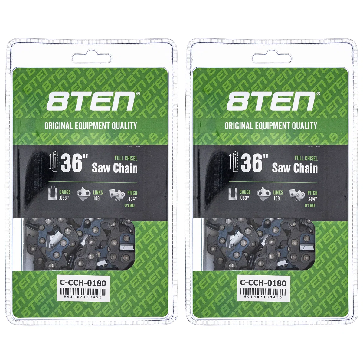 Chainsaw Chain 36 Inch .063 .404 108DL For Stihl 46RS108 68LX108G 68LX108 | 2-PACK