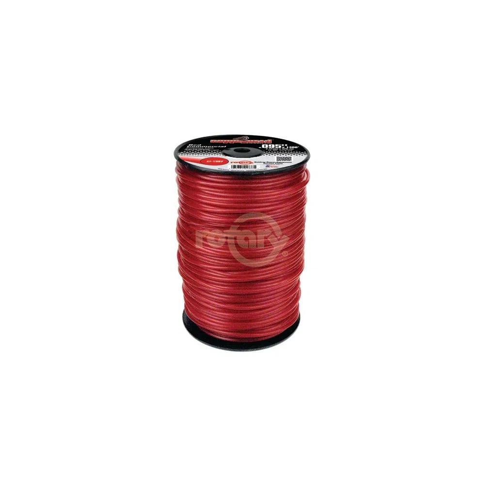 TRIMMER LINE .095 5 LB. SPOOL RED COMMERICAL 1337
