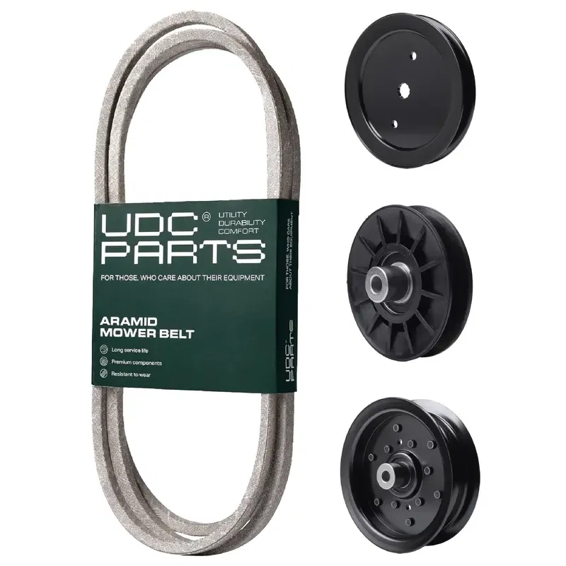 UDC Parts Mower Kit / Belt 140218 + Pulley 195945 + Pulley 532194326 + Pulley 532196106 / Fits Poulan C20H42YT