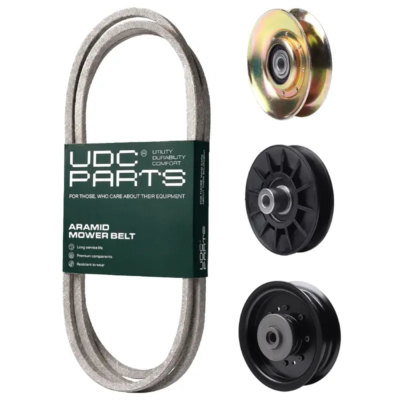 UDC Parts Mower Kit / Belt 138255 + Pulley 127783 + Pulley 532194326 + Pulley 532196104 / Fits Husqvarna LT1597
