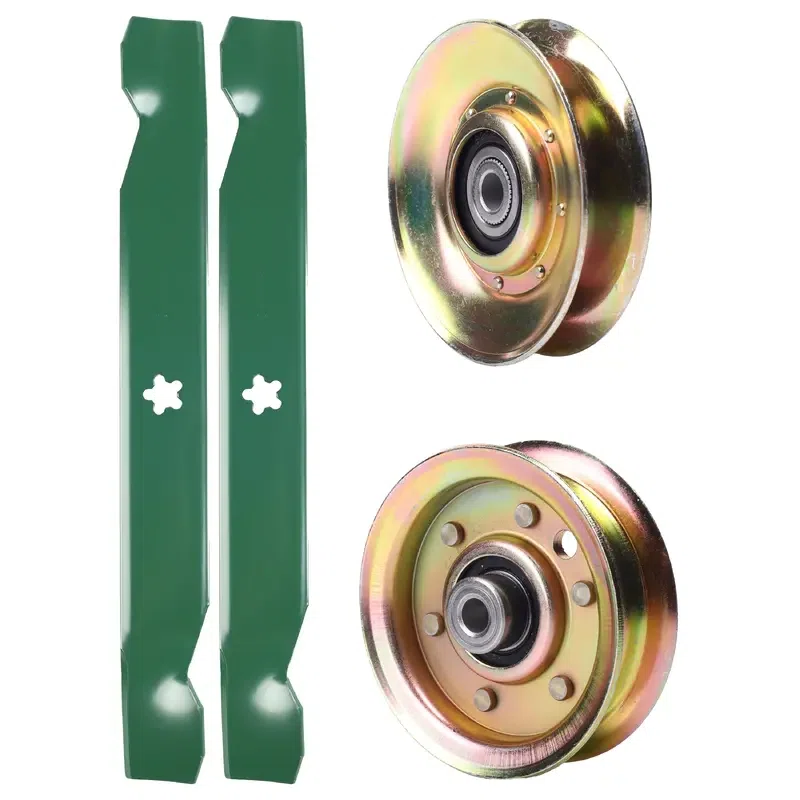 UDC Parts Mower Kit / Pulley 127783 + Pulley 173437 + 2 Pack Blades 138497 / Fits Poulan PXT12538