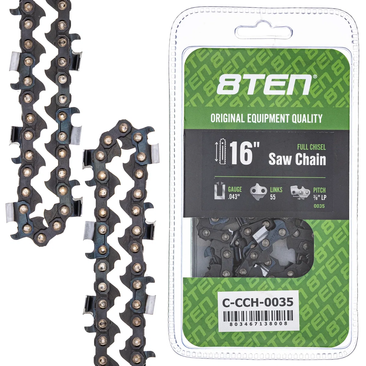 Chainsaw Chain 16 Inch .043 3/8 LP 55DL For Stihl Homelite 90PX055G 36100050055 61PMM355E H3855