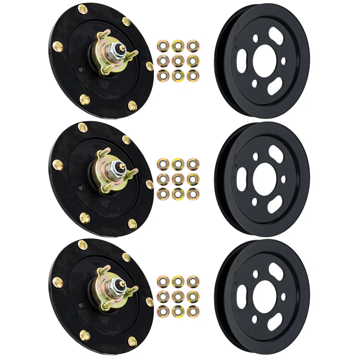 Spindle & Pulley Kit For Toro 810-KSP4343N | 3-PACK