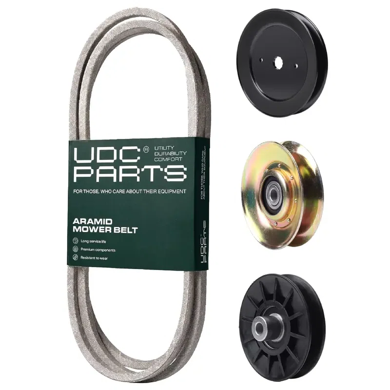UDC Parts Mower Kit / Belt 532194346 + Pulley 127783 + Pulley 129861 + Pulley 532194326 / Fits Husqvarna LT152