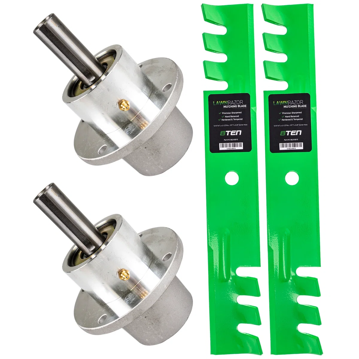 Deck Spindles & Mulching Blades Kit For Toro MK1002157