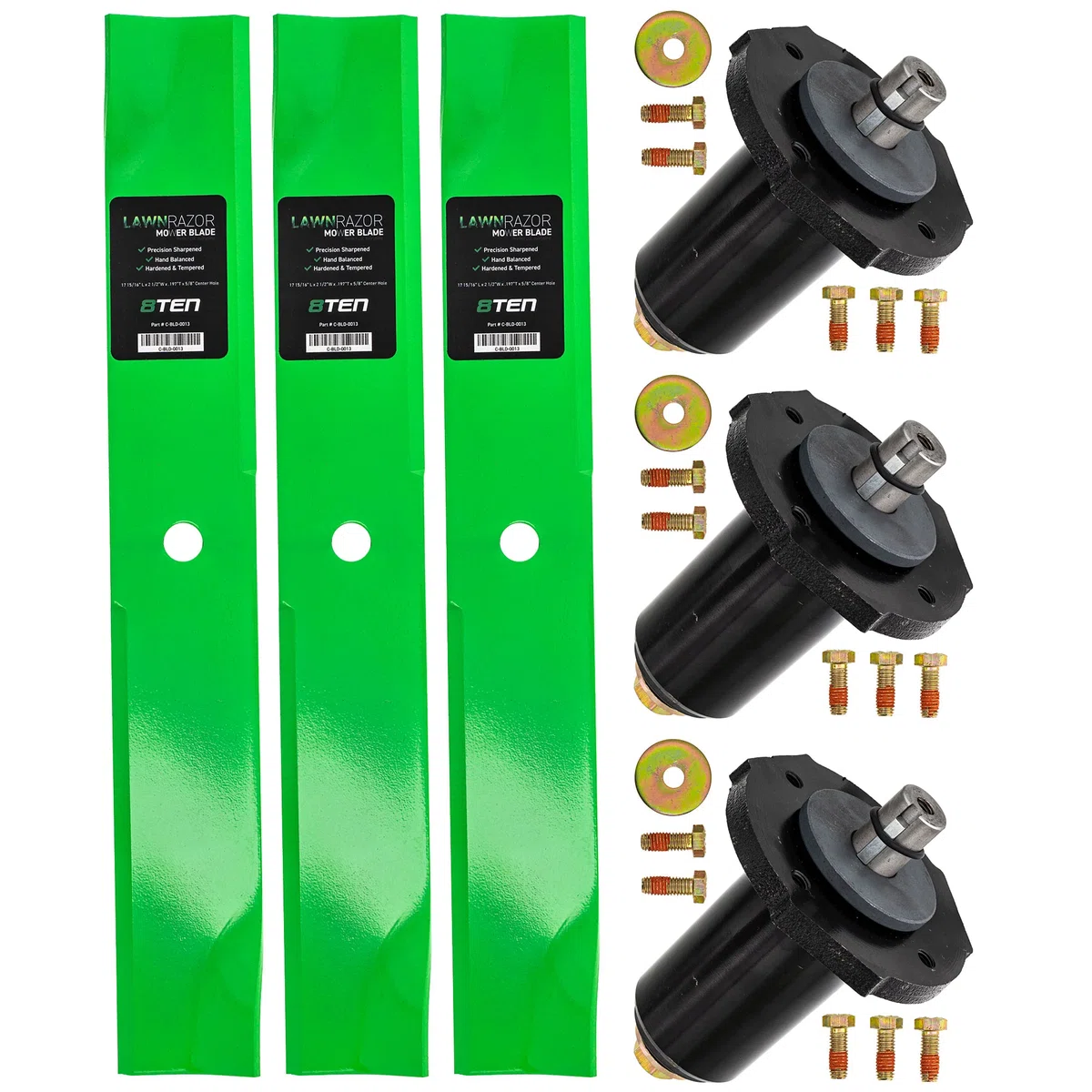 Deck Spindle & Mower Blade Kit For Ariens Gravely MK1002091