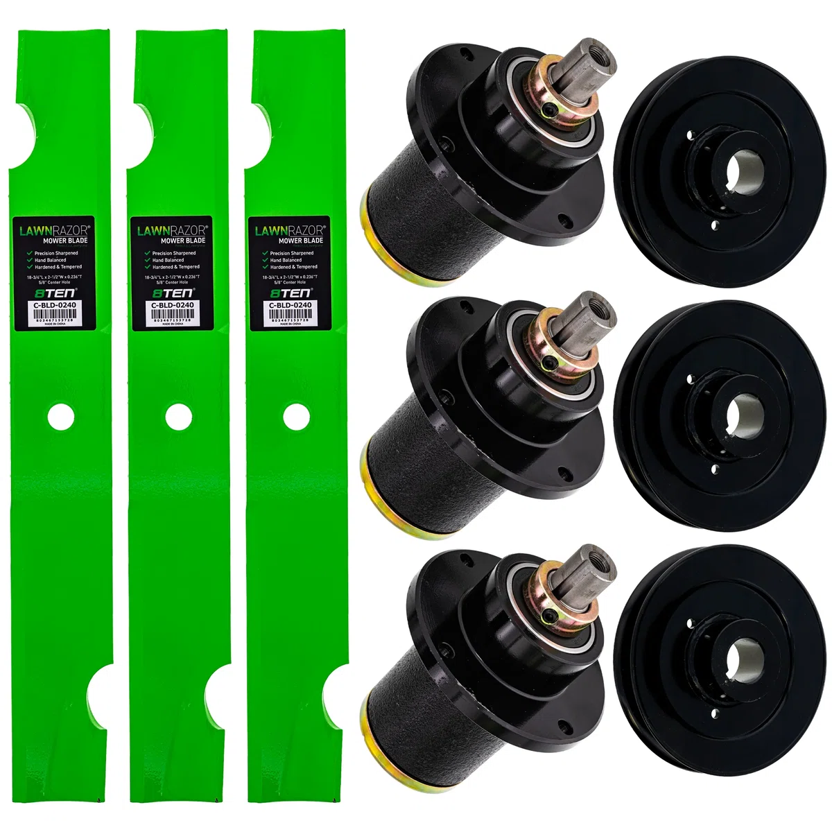 Blade Spindle Kit for Bad Boy Maverick ZT Elite 54-Inch 038-0001-00