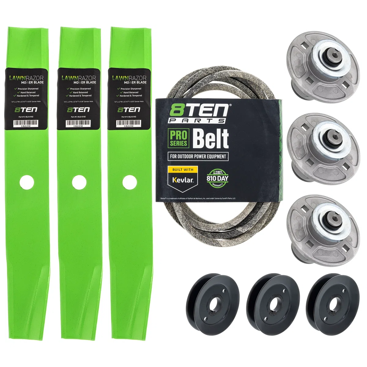 Blade Spindle Belt Pulley Deck Kit For Gravely Ariens MK1010083
