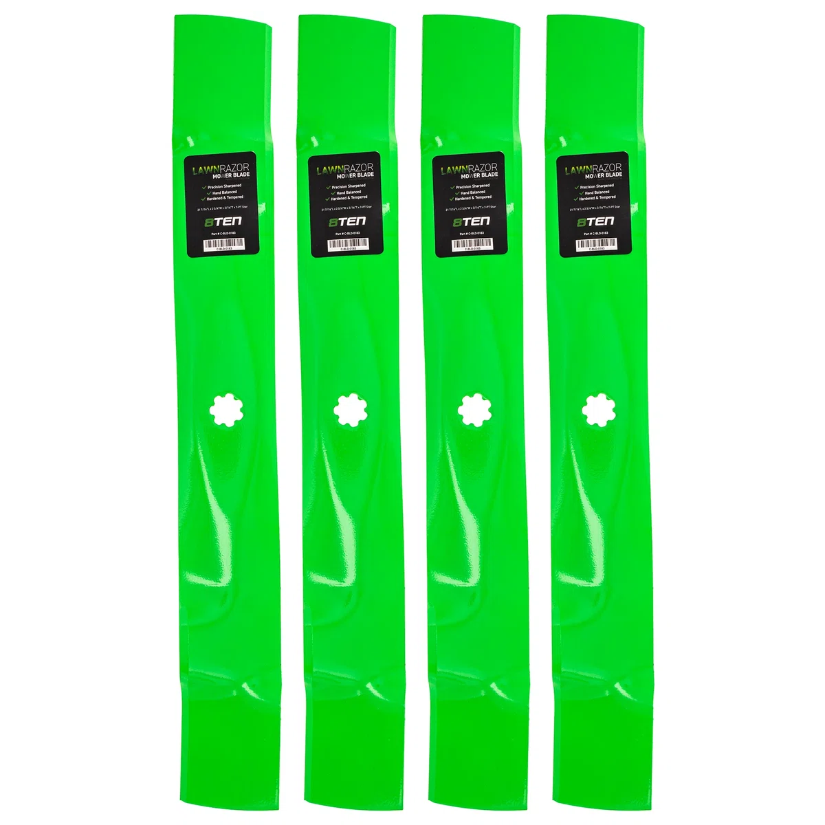 LawnRAZOR Mulching Blade For John Deere GX22151 GY20850 AM137333 AM137328 UC21583 AM141033 AM141031 | 4-PACK