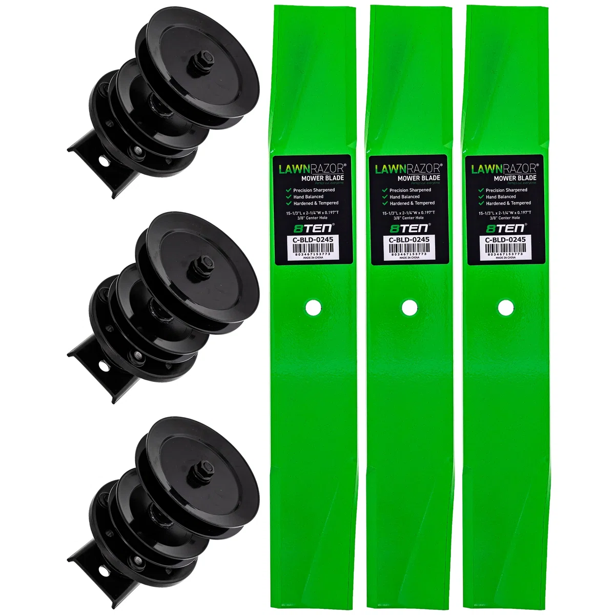 Spindle Medium-Lift Blade Kit For AYP Poulan Pro Poulan MK1002248