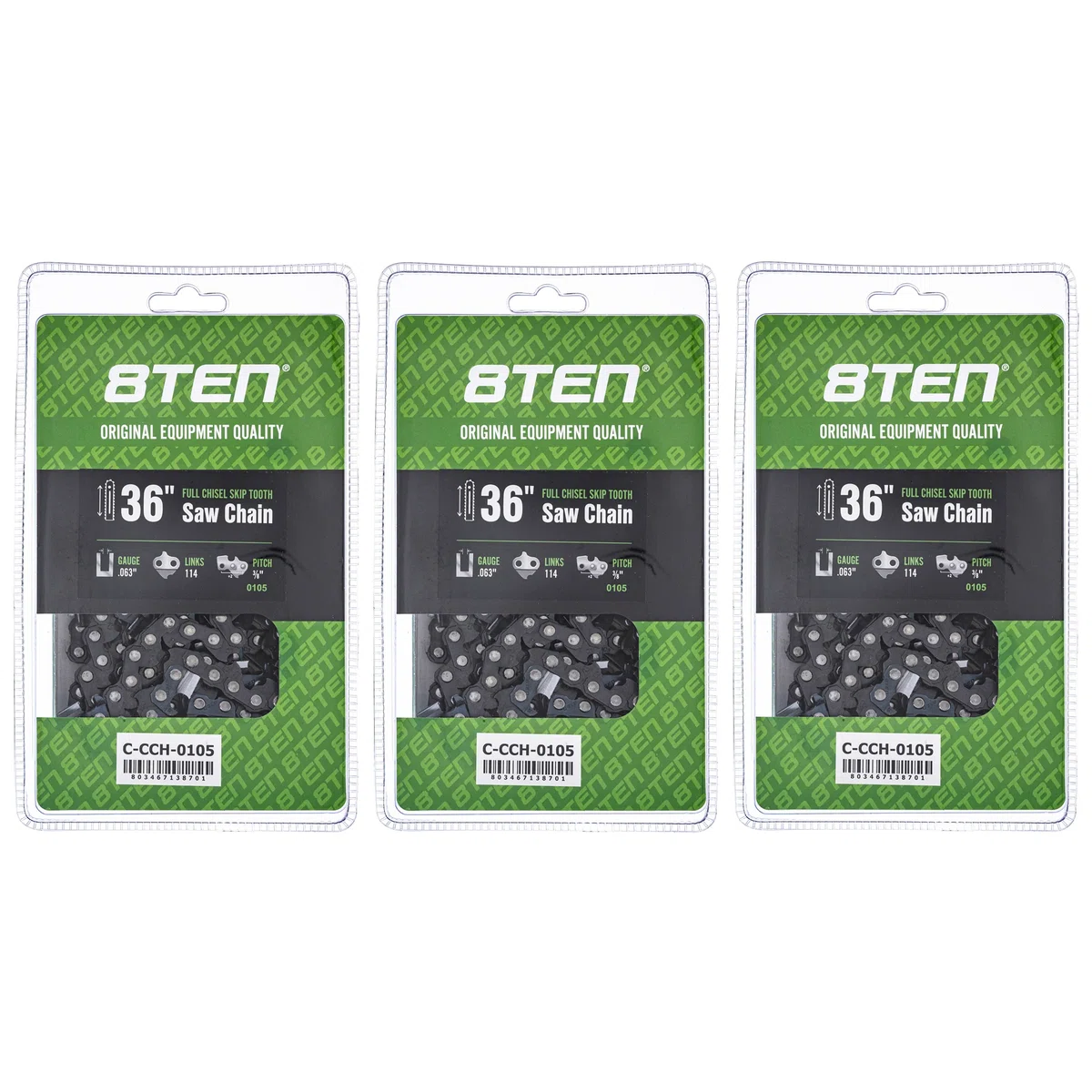 Chainsaw Chain 36 Inch .063 3/8 114DL For Stihl Solo Homelite 75RD114G 75EXJ114G H50S114 75EXJ114 | 3-PACK