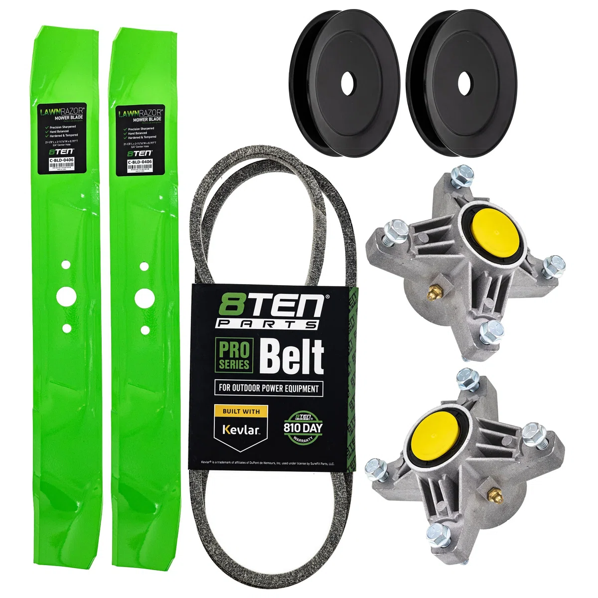 Blade Spindle Belt Pulley Deck Kit For White Outdoor MK1009755