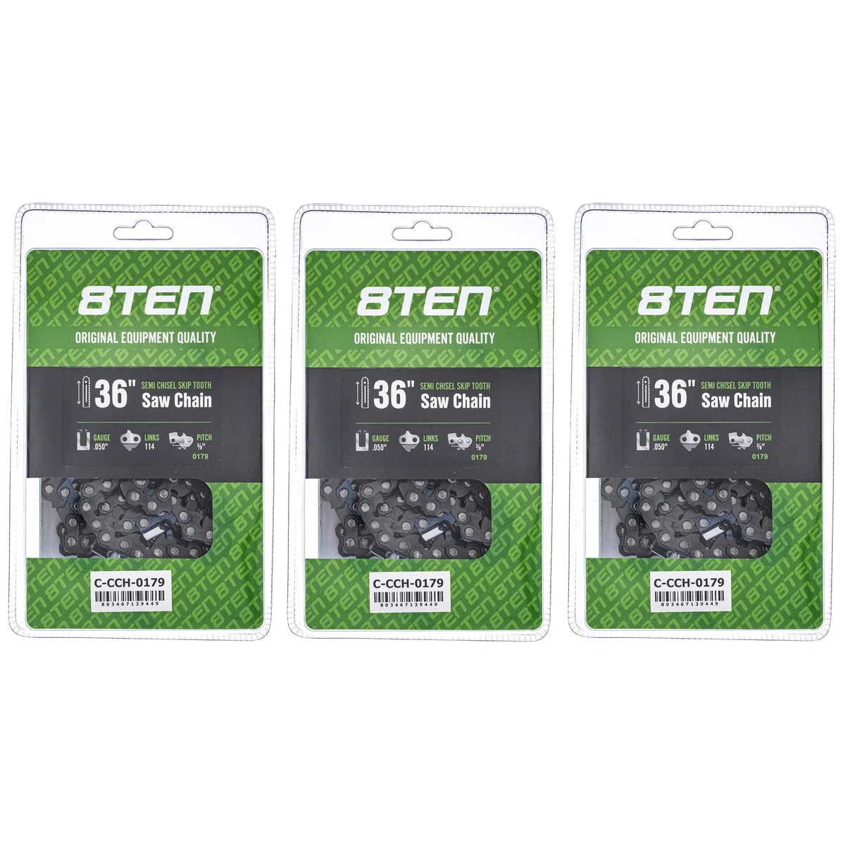 Chainsaw Chain 36 Inch .050 3/8 114DL For Stihl 72LGX114G 72EXJ114G 72EXL114G 72LPX114G 72JPX114G | 3-PACK