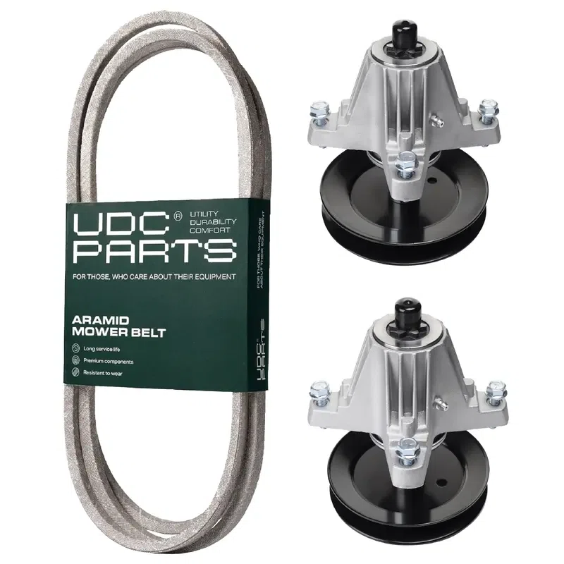UDC Parts Mower Kit / Belt 754-05027A + Spindle 618-06978 + Spindle 618-06980 / Fits Cub Cadet XT1-ST54 Fab