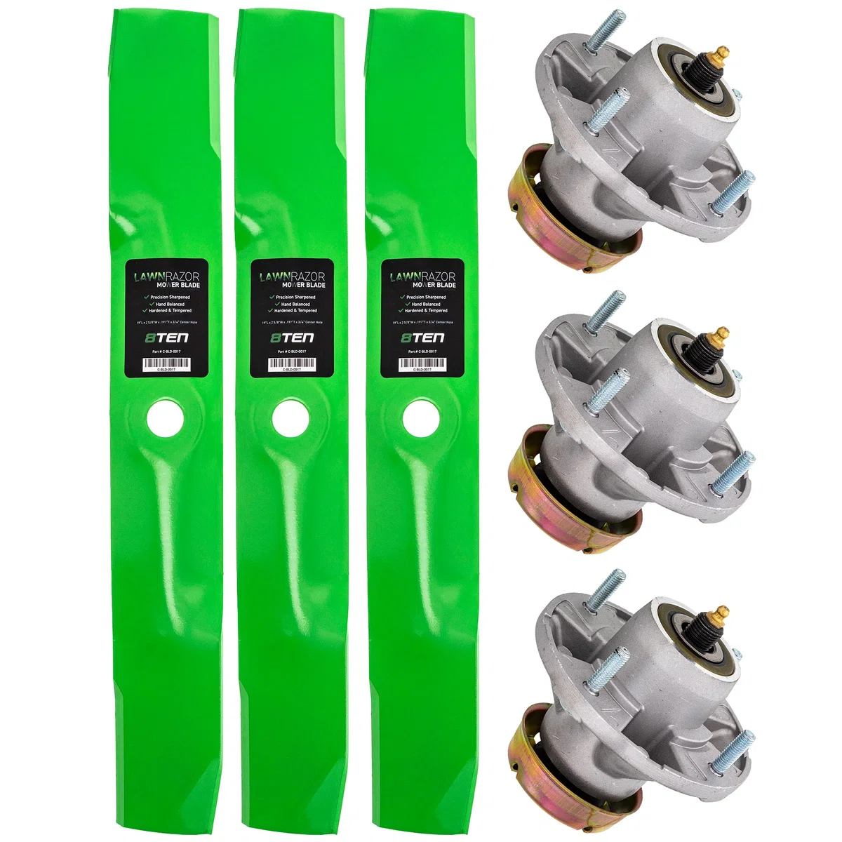 Deck Spindle & Mower Blade Kit For John Deere MK1002206