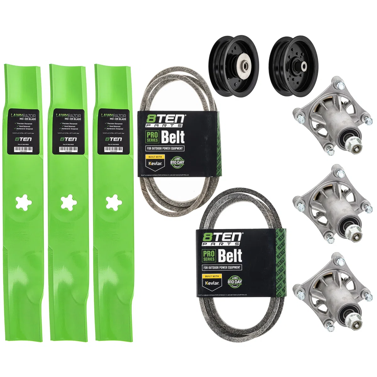 Deck Rebuild Kit Blade Spindle Belt Idler for Husqvarna YTH 2448 48 Inch