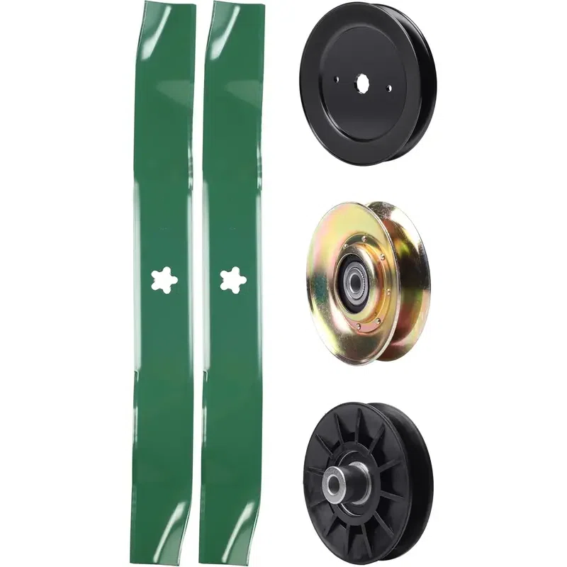 UDC Parts Mower Kit / Pulley 127783 + Pulley 129861 + Spindle 532174356 + 2 Pack Blades 134149 / Fits Jonsered LT2122A2