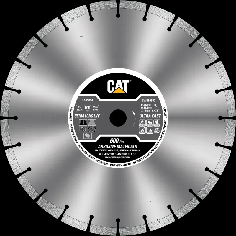 Cat 600 Pro Segmented Laser Welded Asphalt Diamond Blade 14" - 350mm