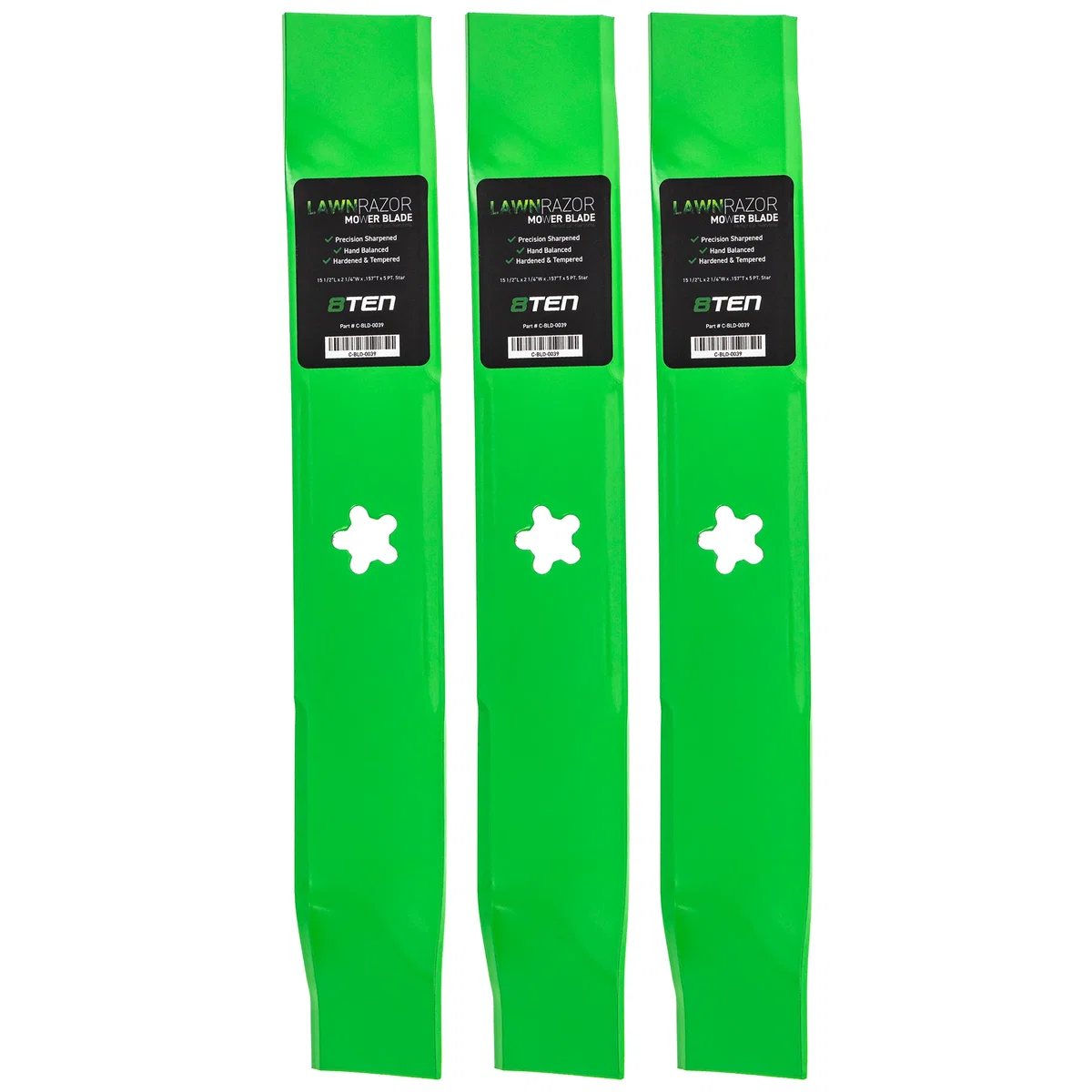LawnRAZOR Mower Blade Set 810-CBL2251D For Husqvarna Poulan Pro AYP 152443 176084 163819 145708 | 3-PACK