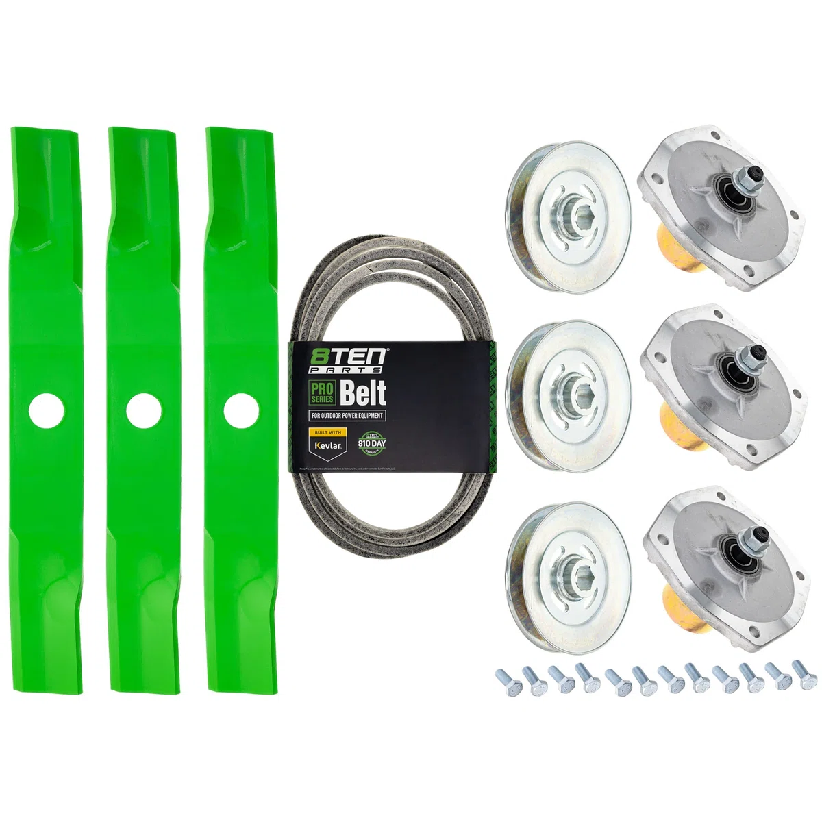 Blade Spindle Belt Kit for Kubota Z421 Z422 RCK54P-400Z K5613-34340