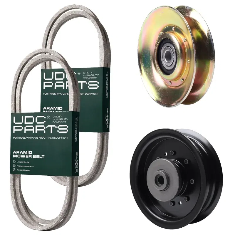 UDC Parts Mower Kit / Belt 138255 + Belt 194346 + Pulley 127783 + Pulley 532196104 / Fits Husqvarna LT1597