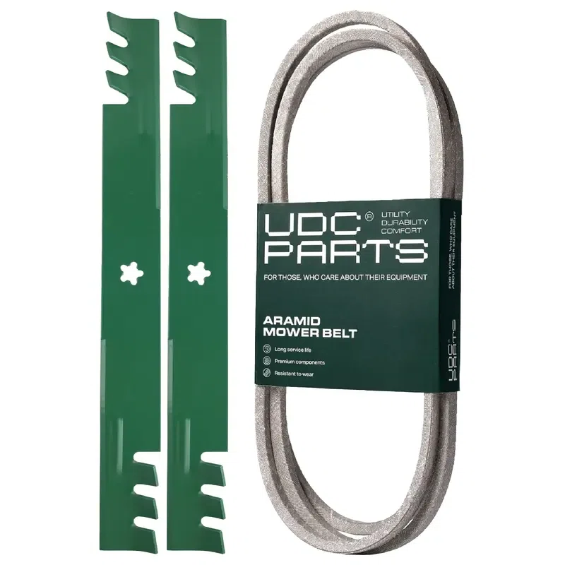 UDC Parts Mower Kit / Belt 130969 + 2 Pack Blades 403107 / Fits Poulan