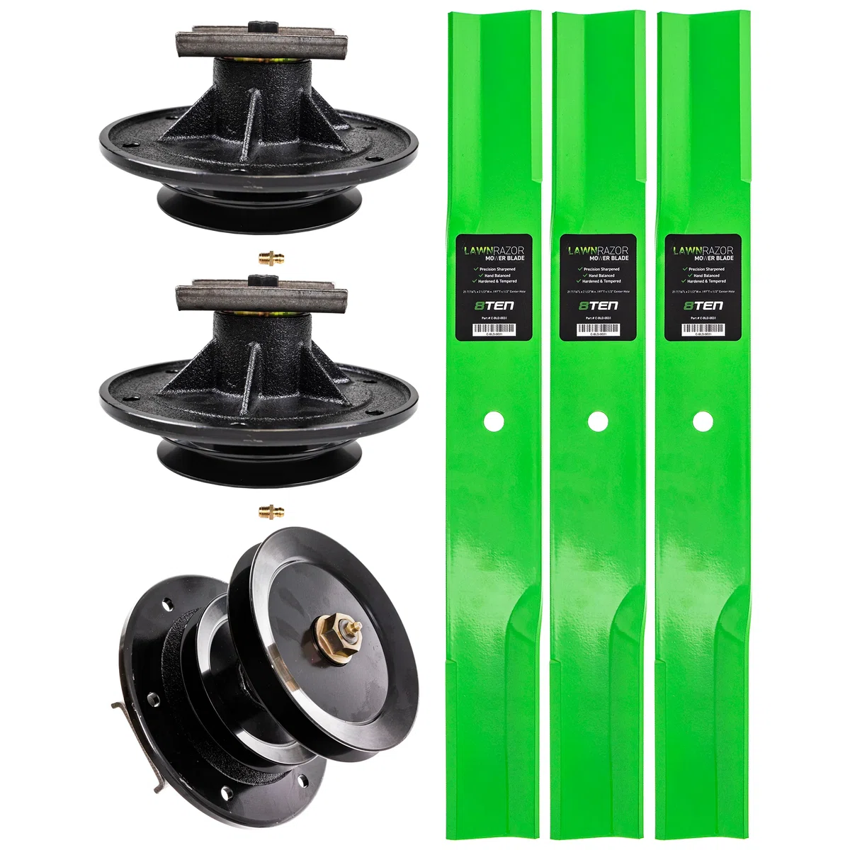 Mower Deck Spindles & Blades Kit For Toro MK1002201