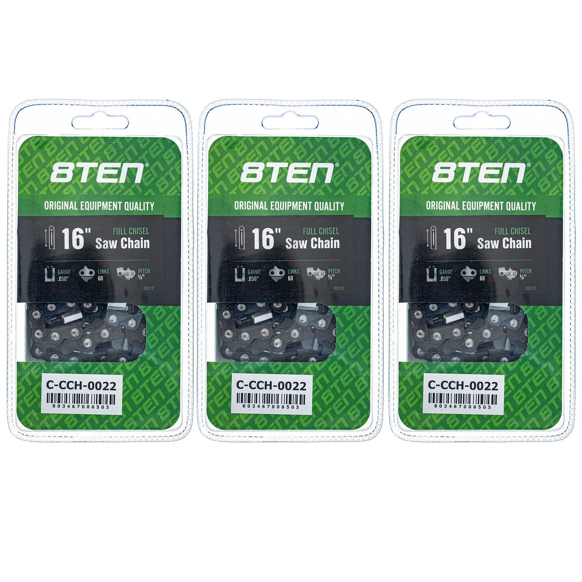 Chainsaw Chain 16 Inch .050 3/8 60DL For Stihl Solo Homelite 501842660 608100029 591129960 | 3-PACK