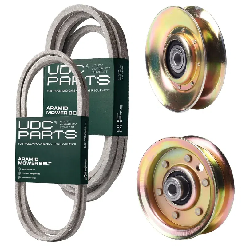 UDC Parts Mower Kit / Belt 174883 + Belt 539109243 + Pulley 127783 + Pulley 173437 / Fits Husqvarna LTH1542