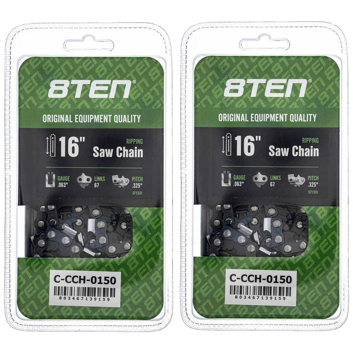 Chainsaw Chain 16 Inch .063 .325 67DL For Stihl Solo Homelite 22LPX067G 22BPX067G 22LGX067G | 2-PACK