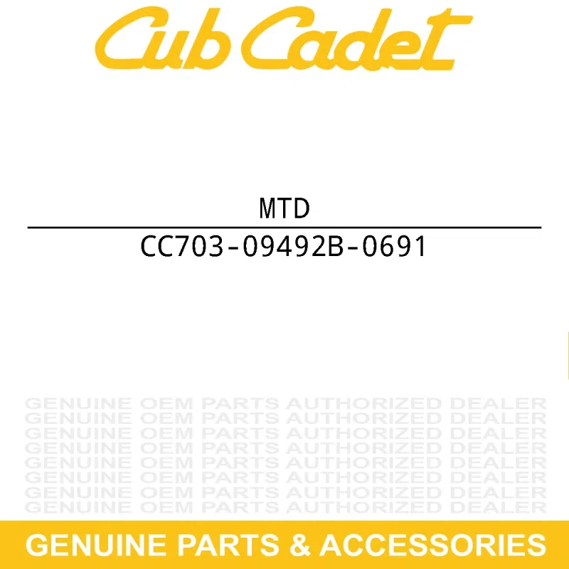 MTD 703-09492B-0691 48" Belt Cover