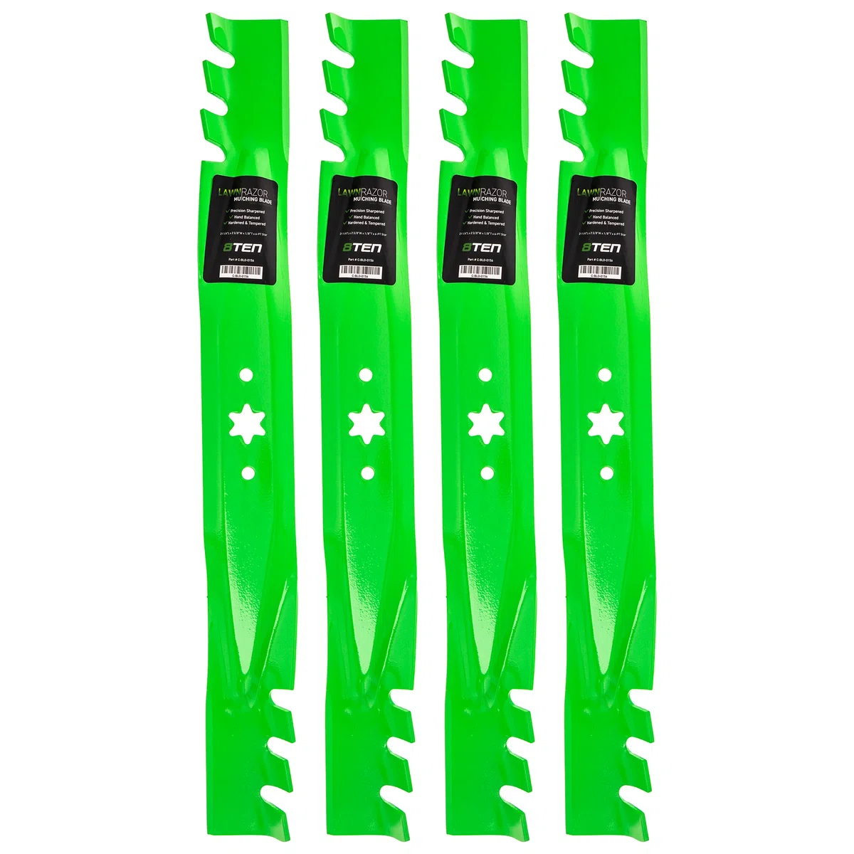 LawnRAZOR Toothed Blade For Craftsman Columbia Cub Cadet 742-0616A 742-0616 942-04308-X 942-04126 | 4-PACK
