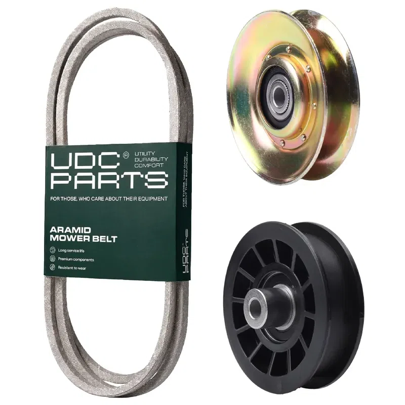 UDC Parts Mower Kit / Belt 138255 + Pulley 127783 + Pulley 532194327 / Fits Poulan PO14538LT