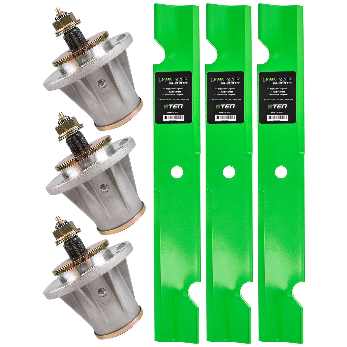 Deck Spindles & Mower Blades Kit For Husqvarna MK1001916